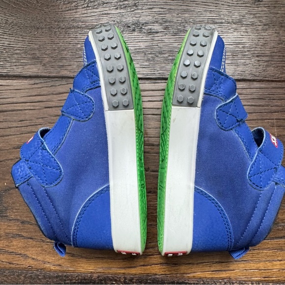 Sketchers Brick Kicks Blue High-Top Shoes - Picture 5 of 7